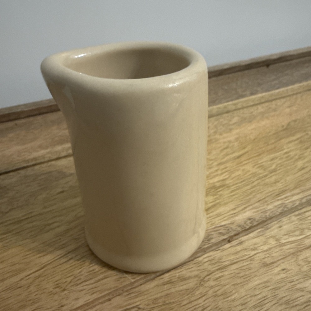 Vintage Creamer Tan 3.25" Restaurant Ware 1930-60s